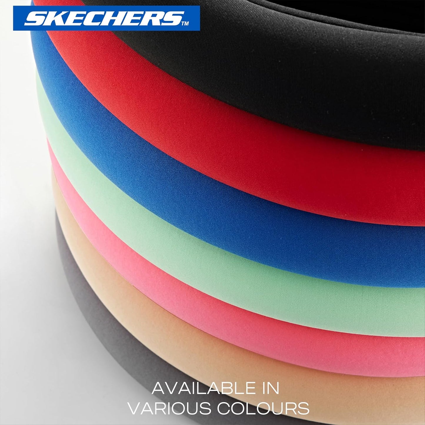 Skechers Steering Wheel Cover,14.5-15 Inch Universal Memory Foam Car Steering Wheel Covers Breathable Anti-Slip Steering Wheels Accessories for Men Women (Black & Grey)