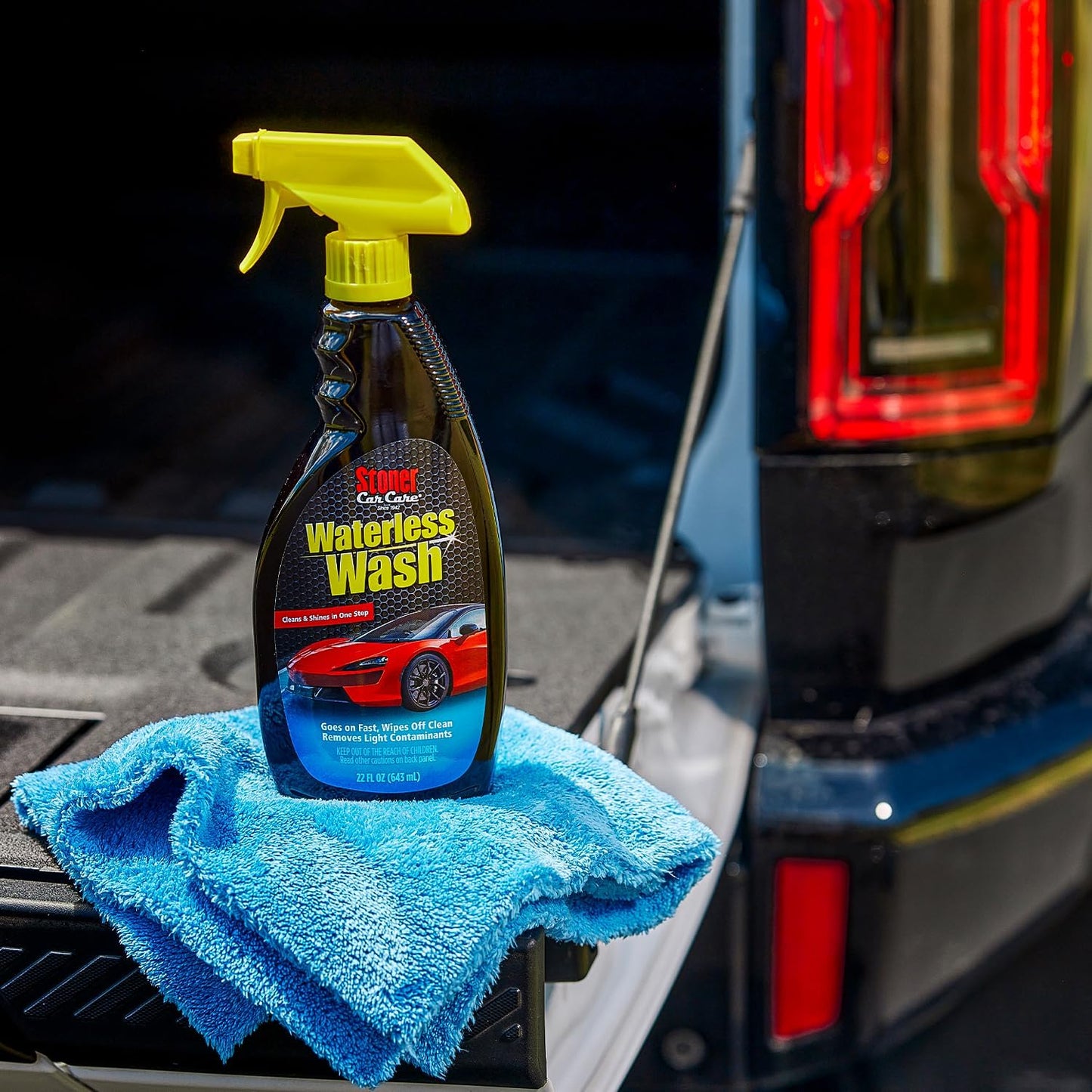 Stoner Car Care 92604-4PK Waterless Wash Car Detailing Spray – Safe, Scratch-Free Formula Quickly Cleans, Shines & Protects Cars, Trucks, Boats, Motorcycles, RVs & More – 22 Fl Oz, Pack of 4