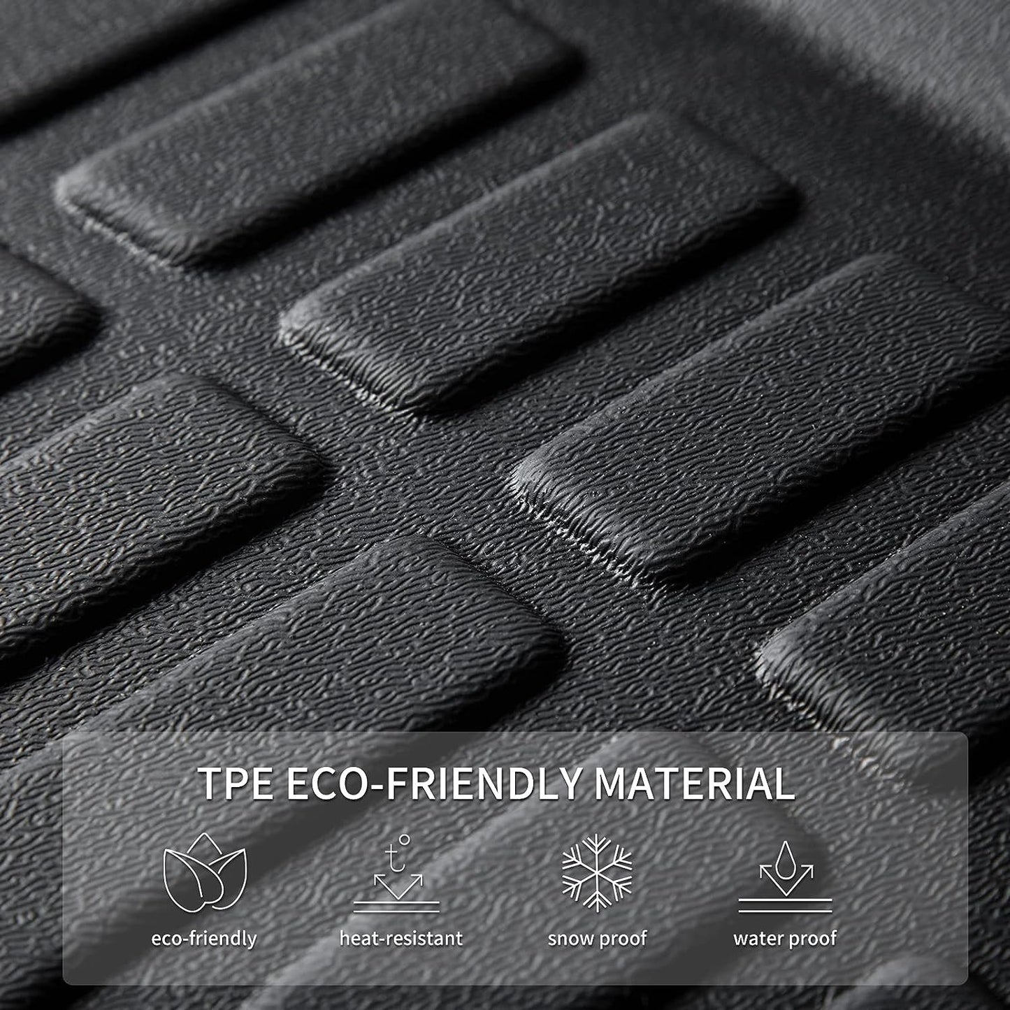 KELCSEECS Floor Mats & Cargo Liner Custom for Nissan Kicks 2024-2018 All Weather Protection Anti-Slip TPE Floor Liners Full Set Nissan Kicks Accessories Black