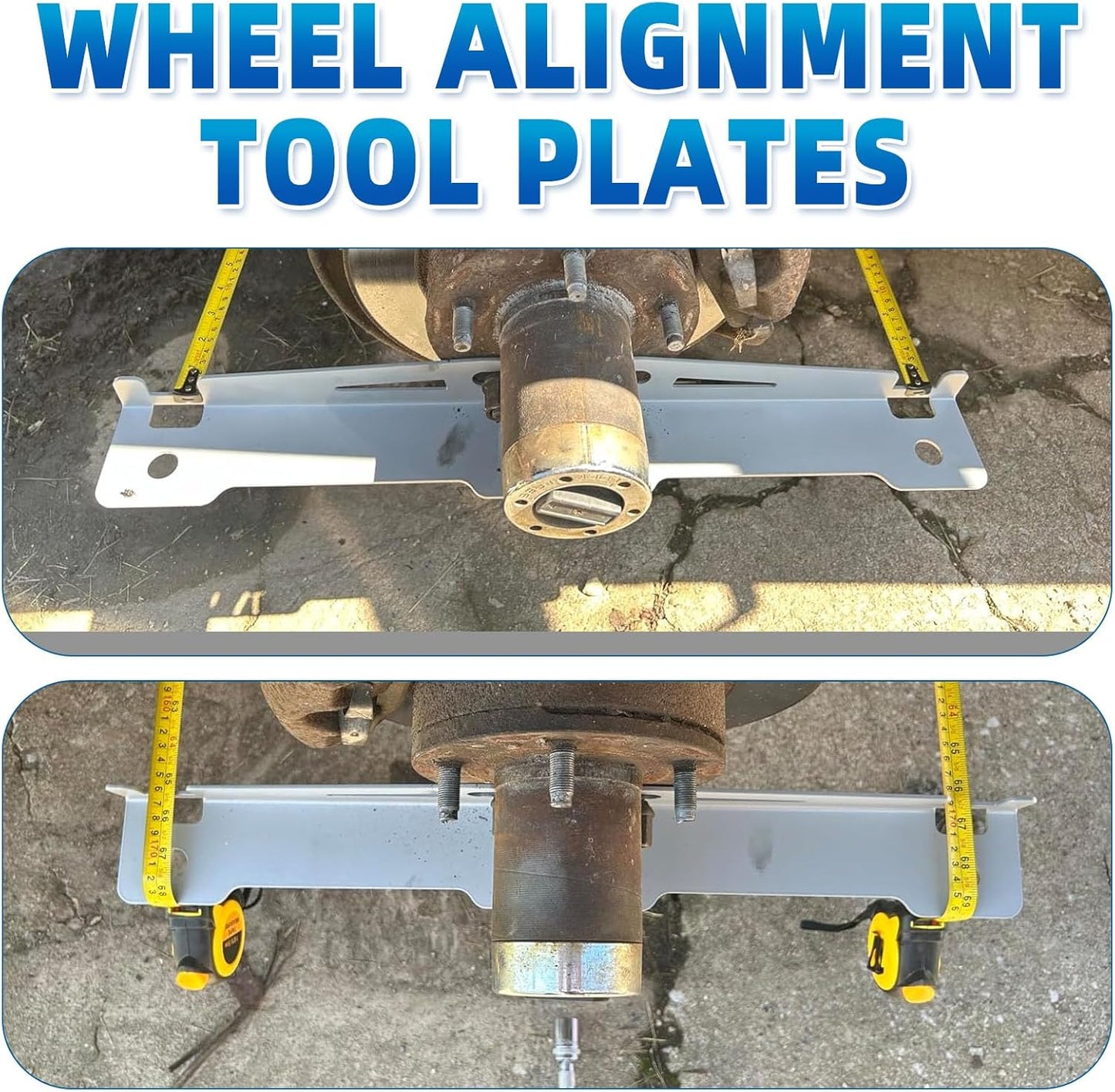 Fuzqq Toe Alignment Tool Plates, Wheel Alignment Tool, Alignment Tools Automotive, Provides Accurate Wheel Alignment Measurements, Toe Alignment Tool for Car, Truck, SUV