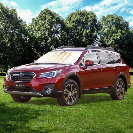 Sun Shade for Subaru Outback 2015-2024 2025 Windshield Sunshade for Outback SUV Accessories Windshield Cover Foldable Front Window Sun Visor Protector Blocks UVR & Heat Damage Keep Car Cooler