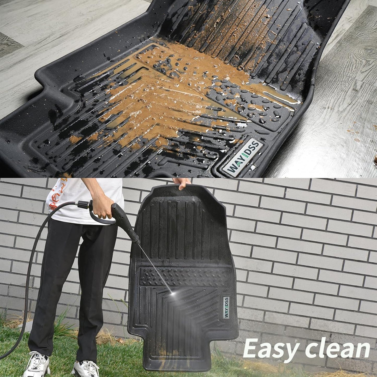 Floor Mats for 2024 2025 Toyota Land Cruiser TPE All Weather Protection Car Floor Liners All Season Guard Odorless Anti-Slip Mats Accessory Custom Fit for 2024 2025 Toyota Land Cruiser-Black