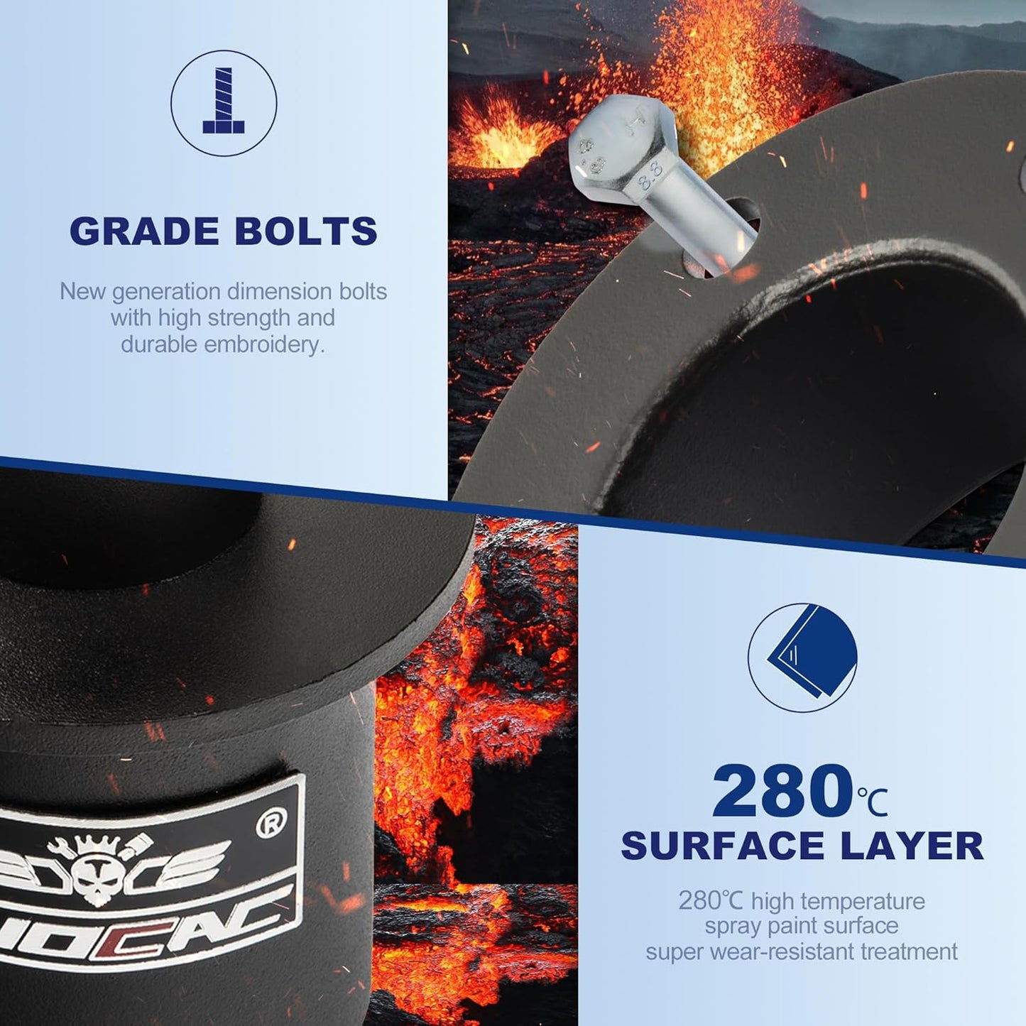 3" Front and Rear Lift Kit for 2003-2011 Crown Victoria, Grand Marquis, Town Car, and 2003-2004 Marauder