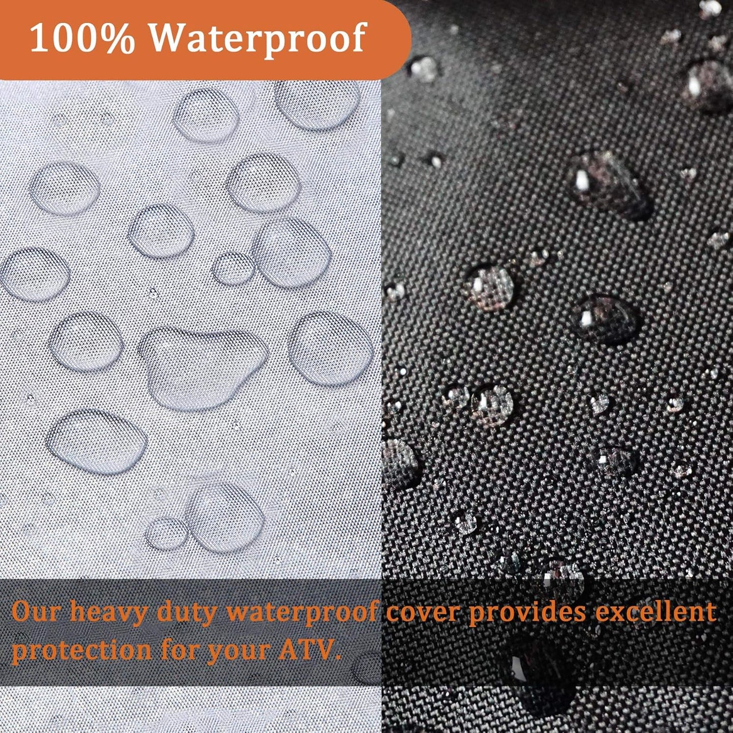 ATV Cover All Weather Outdoor Protection, Heavy Duty 420D Waterproof Oxford Fabric, Quad Bike ATV Cover, XL 76inchs Universal Fit, 4 Wheeler Cover fit Polaris Suzuki Arctic Cat