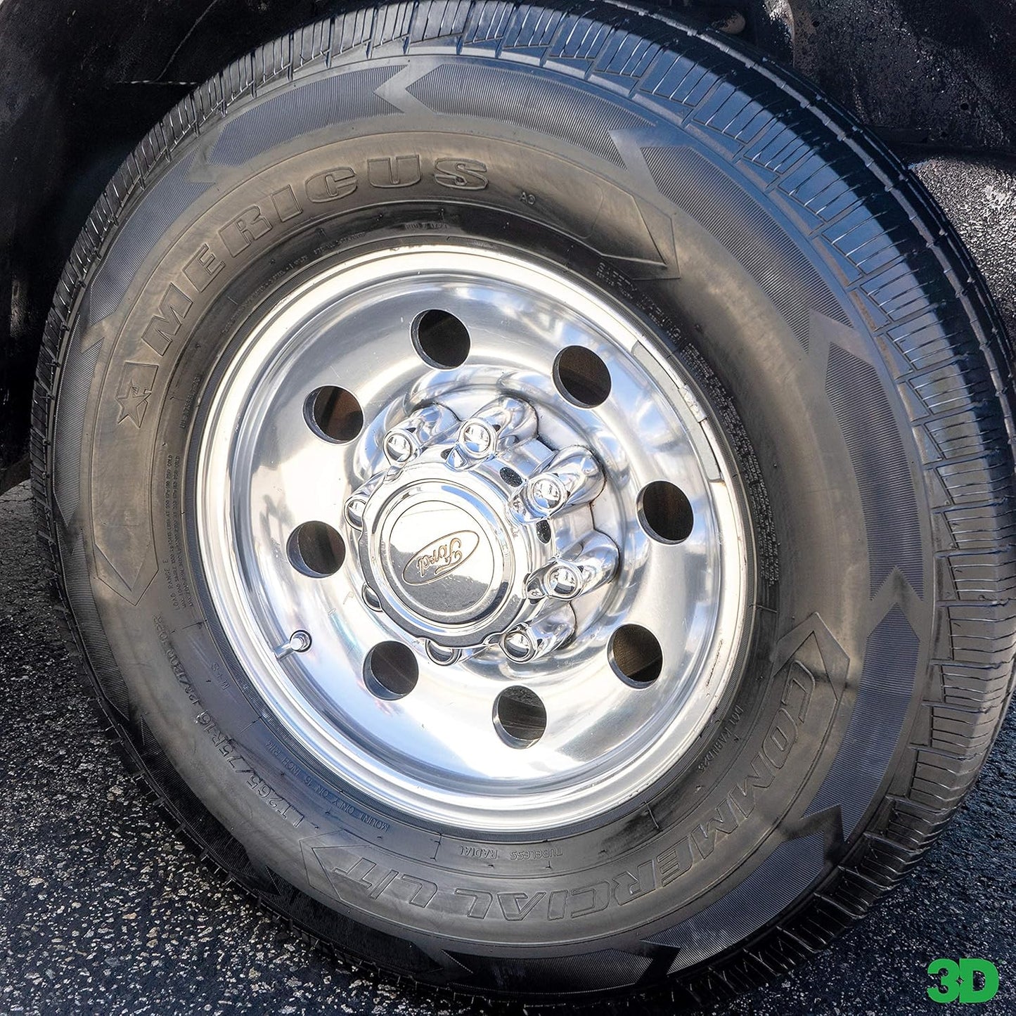 3D Ultra Protectant Tire Shine Spray – Water-Based High Gloss Tire Dressing | Long Lasting UV Protection for Rubber & Vinyl | No Sling | Made in USA |16 oz